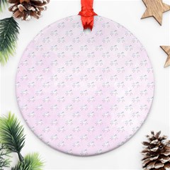 Unicorns Pattern Round Ornament (two Sides)