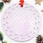 unicorns pattern Round Filigree Ornament (Two Sides) Front