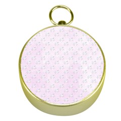 Unicorns Pattern Gold Compasses