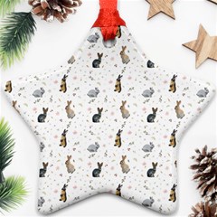 Cute Rabbit Ornament (star) by SychEva