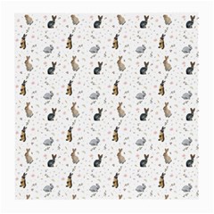 Cute Rabbit Medium Glasses Cloth (2 Sides) by SychEva