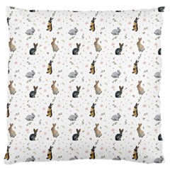 Cute Rabbit Large Cushion Case (one Side) by SychEva