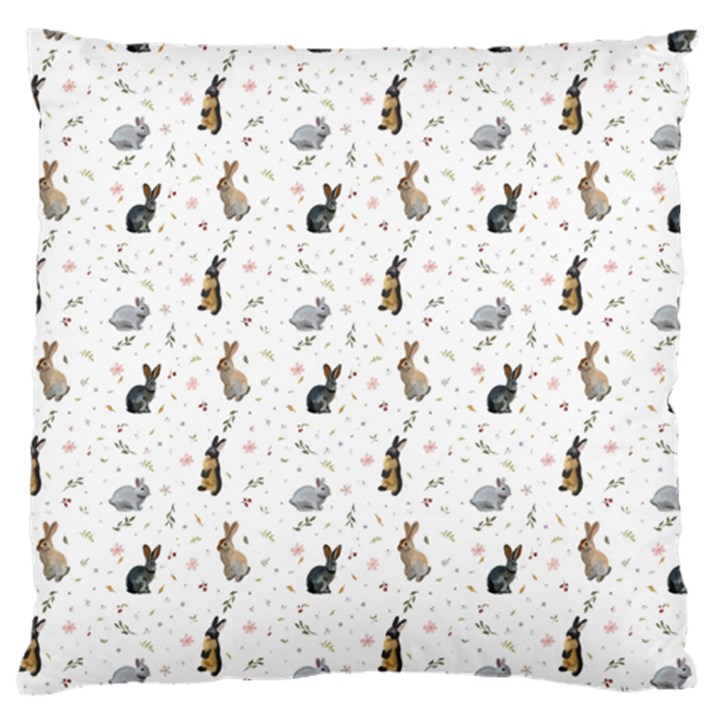 Cute Rabbit Large Cushion Case (One Side)