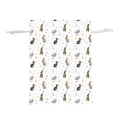 Cute Rabbit Lightweight Drawstring Pouch (l) by SychEva