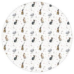 Cute Rabbit Round Trivet by SychEva