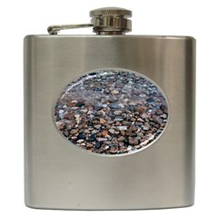 On The Rocks Hip Flask (6 Oz) by DimitriosArt