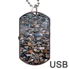 On The Rocks Dog Tag Usb Flash (one Side) by DimitriosArt