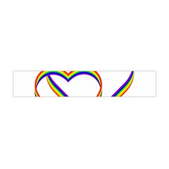 Rainbow Hearts Flano Scarf (mini)