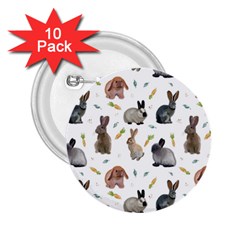 Cute Bunny 2 25  Buttons (10 Pack)  by SychEva