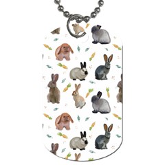 Cute Bunny Dog Tag (two Sides) by SychEva