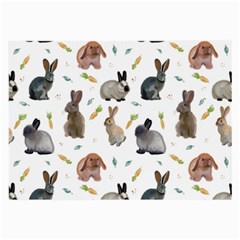 Cute Bunny Large Glasses Cloth by SychEva