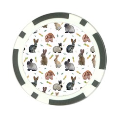 Cute Bunny Poker Chip Card Guard by SychEva