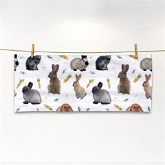 Cute Bunny Hand Towel by SychEva