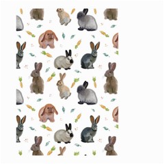 Cute Bunny Small Garden Flag (two Sides) by SychEva