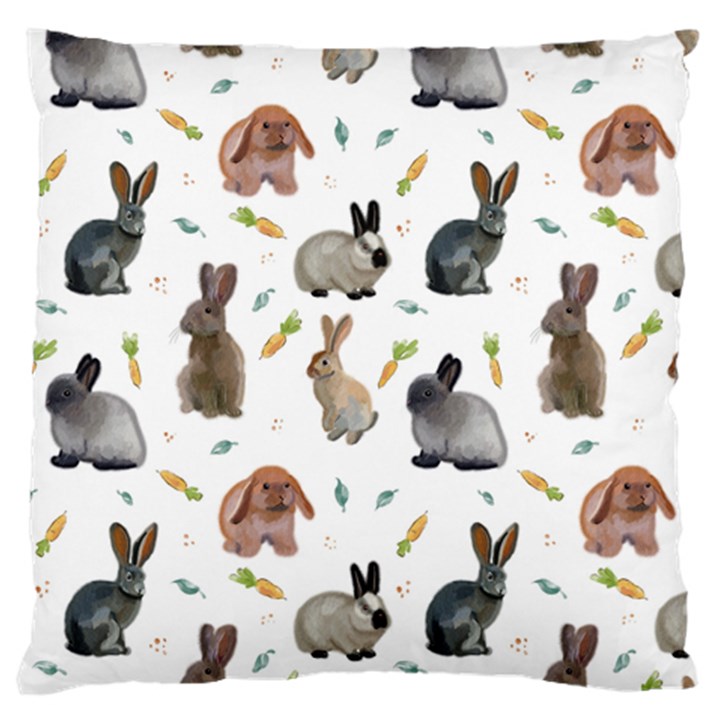 Cute Bunny Large Cushion Case (One Side)