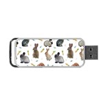 Cute Bunny Portable USB Flash (Two Sides) Back