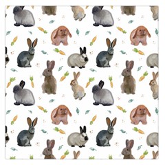 Cute Bunny Large Satin Scarf (square) by SychEva