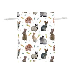 Cute Bunny Lightweight Drawstring Pouch (l) by SychEva