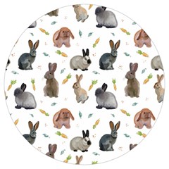 Cute Bunny Round Trivet