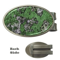 Modern Camo Grunge Print Money Clips (oval)  by dflcprintsclothing