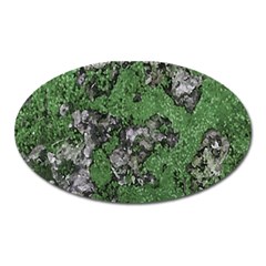 Modern Camo Grunge Print Oval Magnet