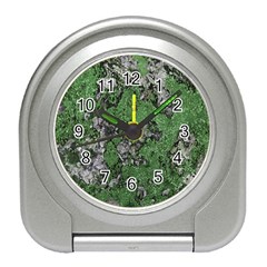 Modern Camo Grunge Print Travel Alarm Clock by dflcprintsclothing