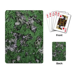 Modern Camo Grunge Print Playing Cards Single Design (rectangle)