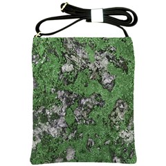 Modern Camo Grunge Print Shoulder Sling Bag by dflcprintsclothing