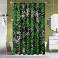 Modern Camo Grunge Print Shower Curtain 48  X 72  (small) 