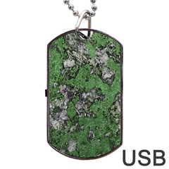 Modern Camo Grunge Print Dog Tag Usb Flash (two Sides) by dflcprintsclothing