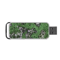 Modern Camo Grunge Print Portable Usb Flash (one Side) by dflcprintsclothing