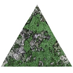 Modern Camo Grunge Print Wooden Puzzle Triangle by dflcprintsclothing