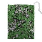 Modern Camo Grunge Print Drawstring Pouch (5XL) Front