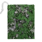 Modern Camo Grunge Print Drawstring Pouch (5XL) Back