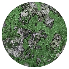 Modern Camo Grunge Print Round Trivet