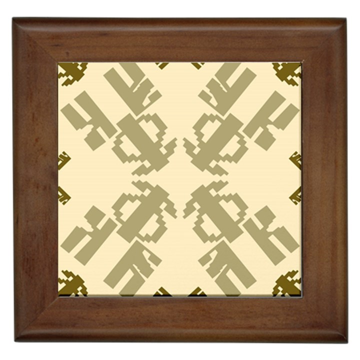 Abstract pattern geometric backgrounds   Framed Tile