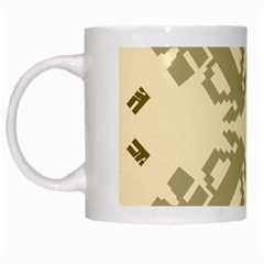 Abstract Pattern Geometric Backgrounds   White Mugs by Eskimos