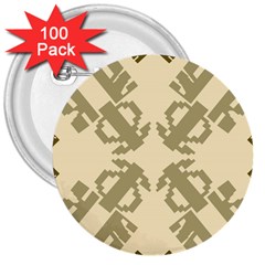 Abstract Pattern Geometric Backgrounds   3  Buttons (100 Pack)  by Eskimos