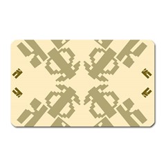 Abstract Pattern Geometric Backgrounds   Magnet (rectangular) by Eskimos