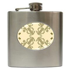 Abstract Pattern Geometric Backgrounds   Hip Flask (6 Oz) by Eskimos