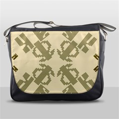 Abstract Pattern Geometric Backgrounds   Messenger Bag by Eskimos