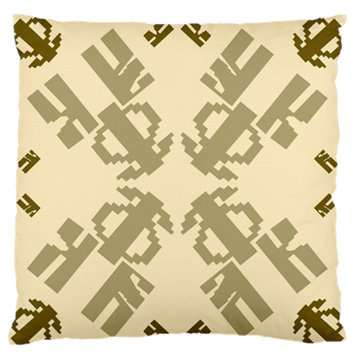 Abstract pattern geometric backgrounds   Large Flano Cushion Case (Two Sides)