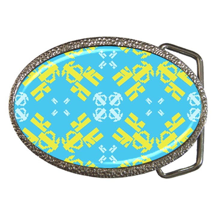 Abstract pattern geometric backgrounds   Belt Buckles