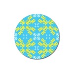 Abstract pattern geometric backgrounds   Magnet 3  (Round) Front