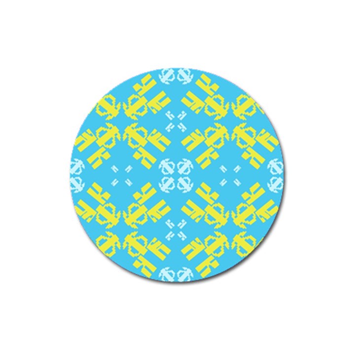 Abstract pattern geometric backgrounds   Magnet 3  (Round)