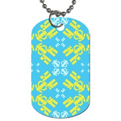 Abstract Pattern Geometric Backgrounds   Dog Tag (two Sides) by Eskimos