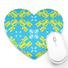 Abstract Pattern Geometric Backgrounds   Heart Mousepads by Eskimos