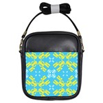 Abstract pattern geometric backgrounds   Girls Sling Bag Front