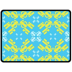 Abstract Pattern Geometric Backgrounds   Double Sided Fleece Blanket (large)  by Eskimos