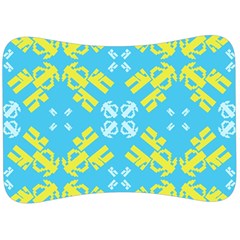 Abstract Pattern Geometric Backgrounds   Velour Seat Head Rest Cushion by Eskimos